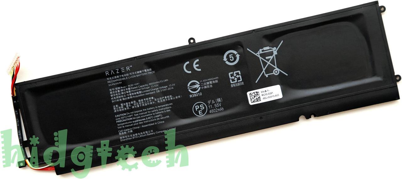 New Genuine RC30-0281 Battery For Blade Stealth 2018 2019 2020 GTX 1650 13.3" RZ09-02812E71 RZ09-0310 RC30-028102