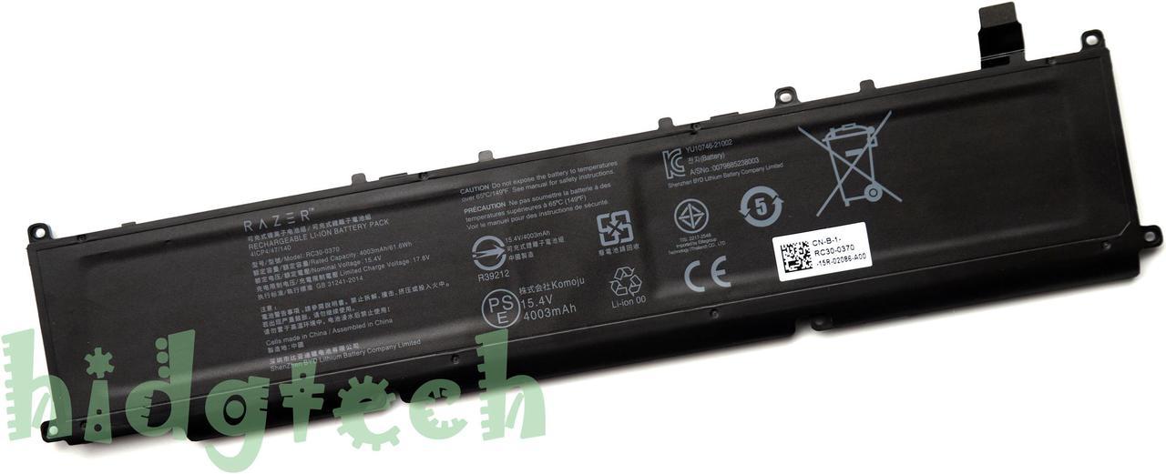 NEW Genuine RC30-0370 Battery For Blade Ryzen 14" 2021 2022 RZ09-0368 RZ09-0370BEA3 4ICP4/47/140