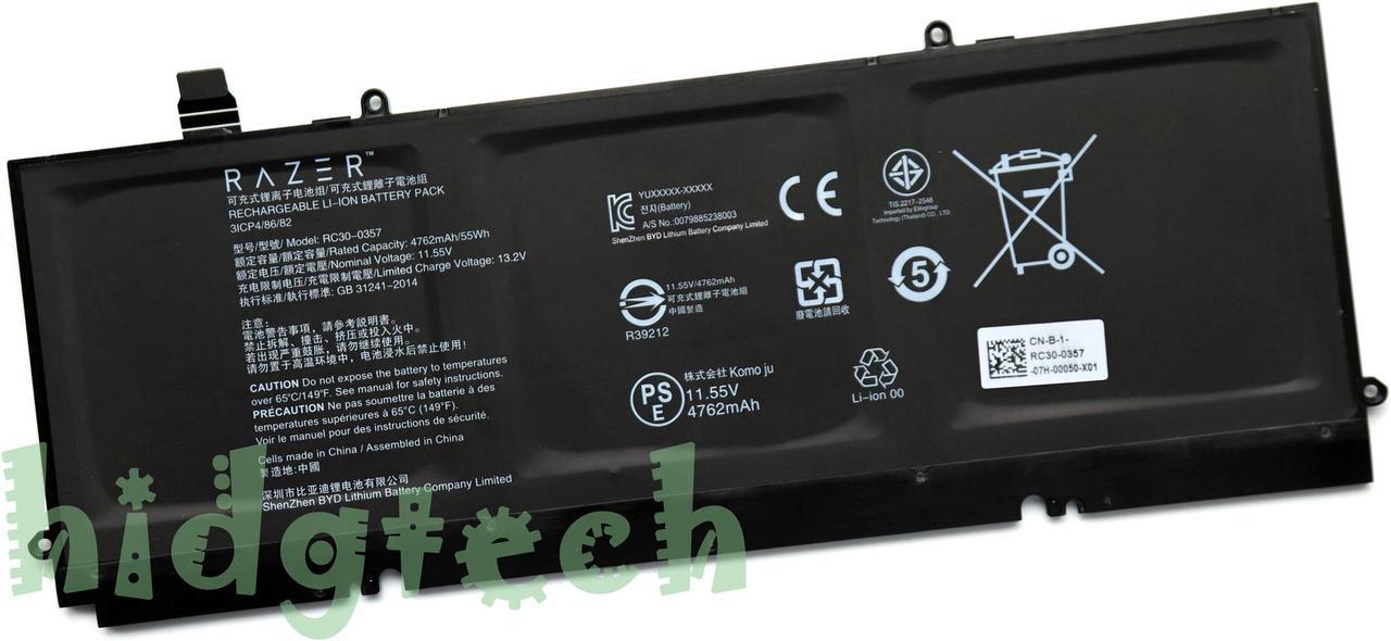 New Genuine RC30-0357 RZ09-0357 Laptop Battery for Raze Book 13 UHD Touch 2020 FHD