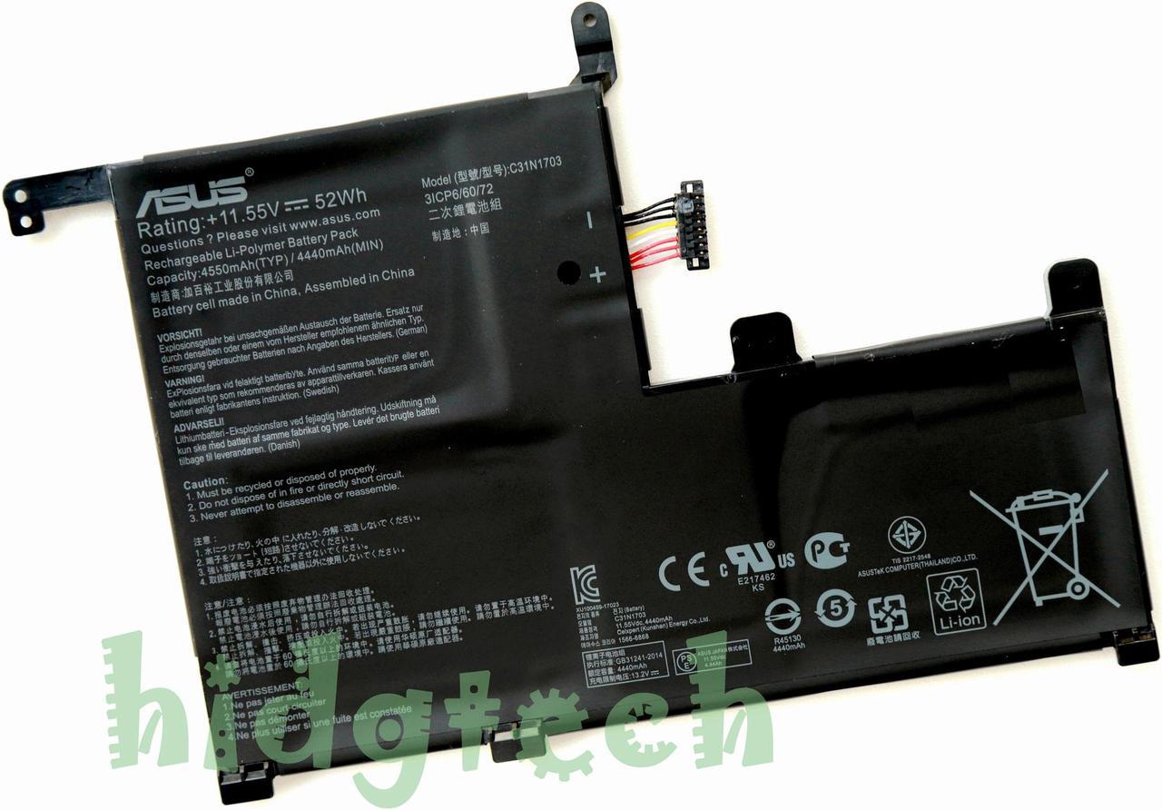 New Genuine C31N1703 Battery for Zenbook Flip UX561UA UX561UN Q505U Q505UA Q525UA Series 0B200-02650100, 3ICP6/60/72