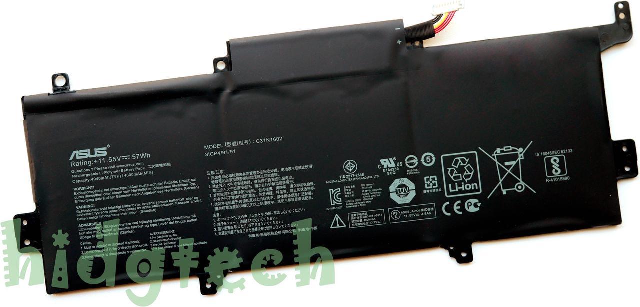 New Genuine C31N1602 Battery for ZenBook U3000U UX330 UX330U UX330UAK UX330UA UX330UA-1A UX330UA-1B UX330UA-1C UX330UA-FB161T UX330UA-FB018R Series 0B200-02090000, 3ICP4/91/91