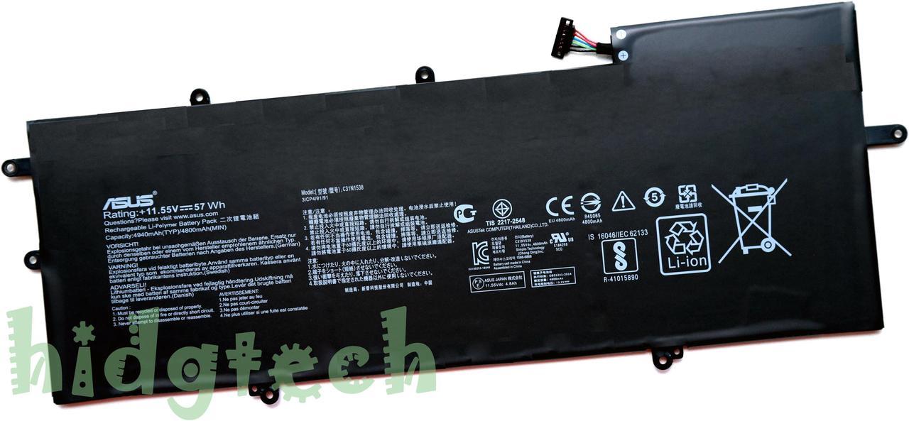 New Genuine C31N1538 C31Pq9H Battery For ZenBook Flip Q324UA Q324UAK UX360UA UX360UAK UX360UA-C4010T UX360UA-1A 1B 1C Series