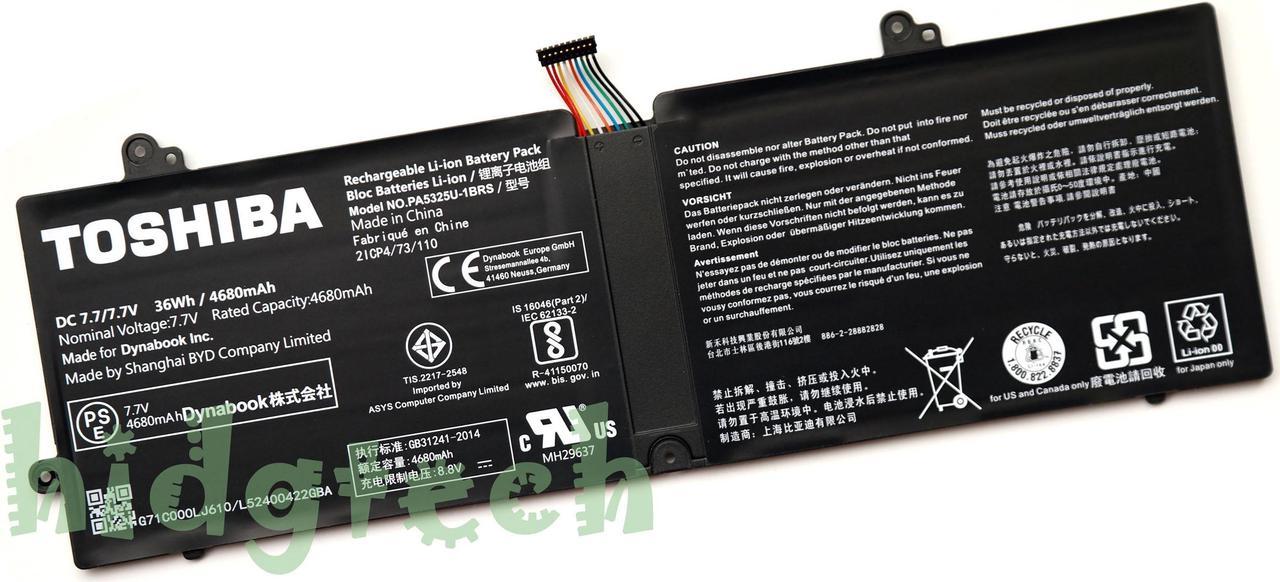 New Genuine PA5325U-1BRS Battery for Toshiba x30t-e-1dp gx30t-e-113 x30t-e-13m Portege X30-T-E Port G X30T-E-113  X30T-E-10Q