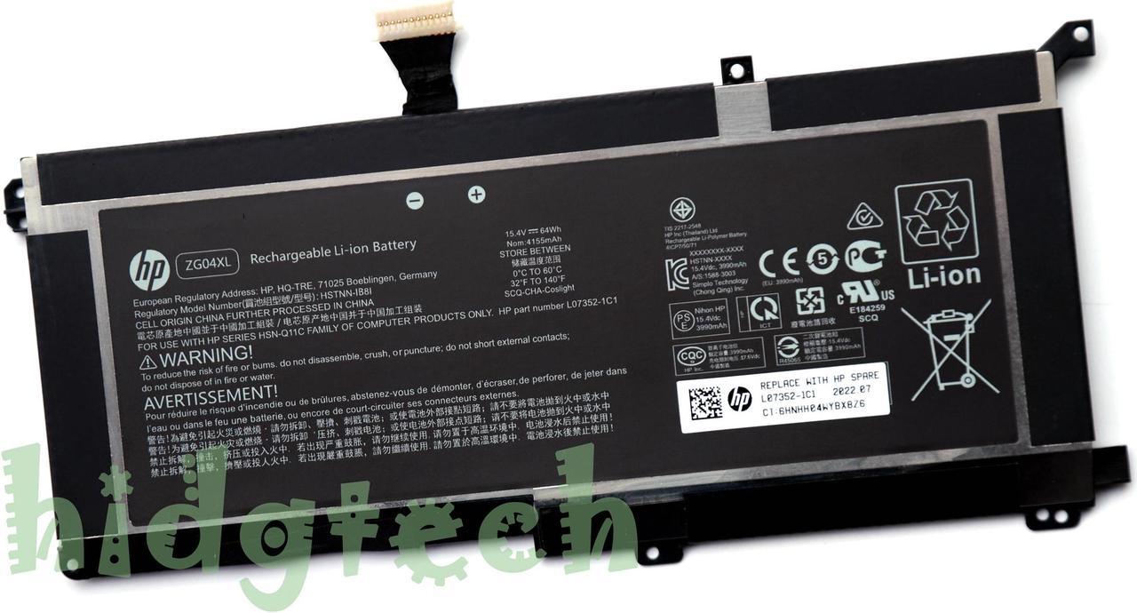 New Genuine ZG04XL Battery for HP ZBook Studio X360 G5 EliteBook 1050 G1 Series HSTNN-IB8I L07045-855 L07046-855 L07352-1C1