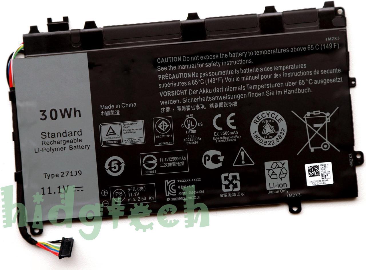 New Genuine 271J9 30Wh Battery for Latitude 13 7000 7350 Series GWV47 MN791 YX81V 3WKT0 31CP4/55/81