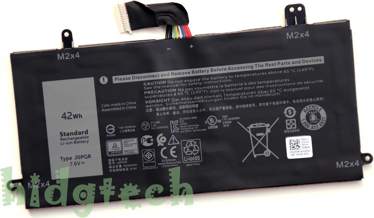 NEW Genuine J0PGR 42Wh Battery For Latitude 5285 5290 2-in-1 Series 1WND8 FTH6F 2ICP5/40/78-2