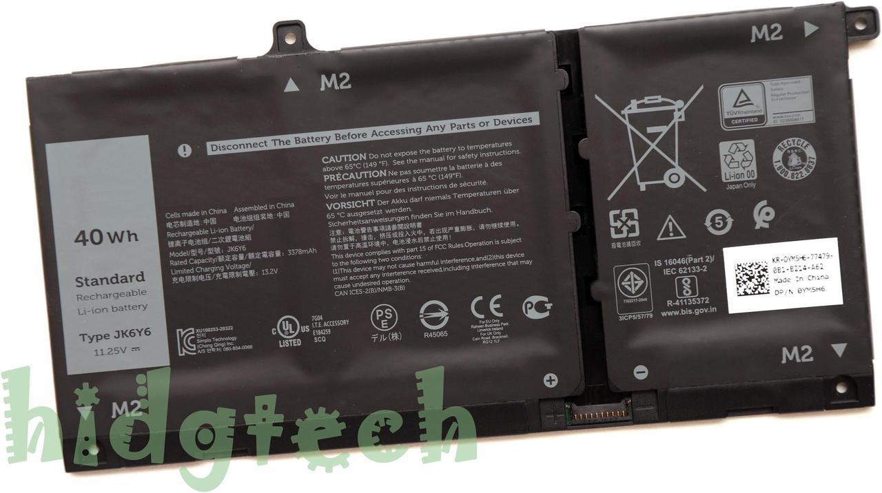 JK6Y6 New Genuine Battery For Latitude 3410 3510 Vostro 5300 5401 5402 5501 5502 Series 31CP5/87/79