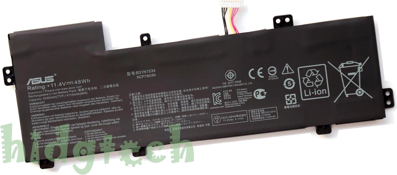 New Genuine B31N1534 Battery for Zenbook U5000 UX510 U5000U UX510UA UX510UW UX510UWK UX510UX BX510UW BX510UX UX510UX-CN044T UX510UW-RB71 UX510UX-CN047T Series 31CP7/60-80