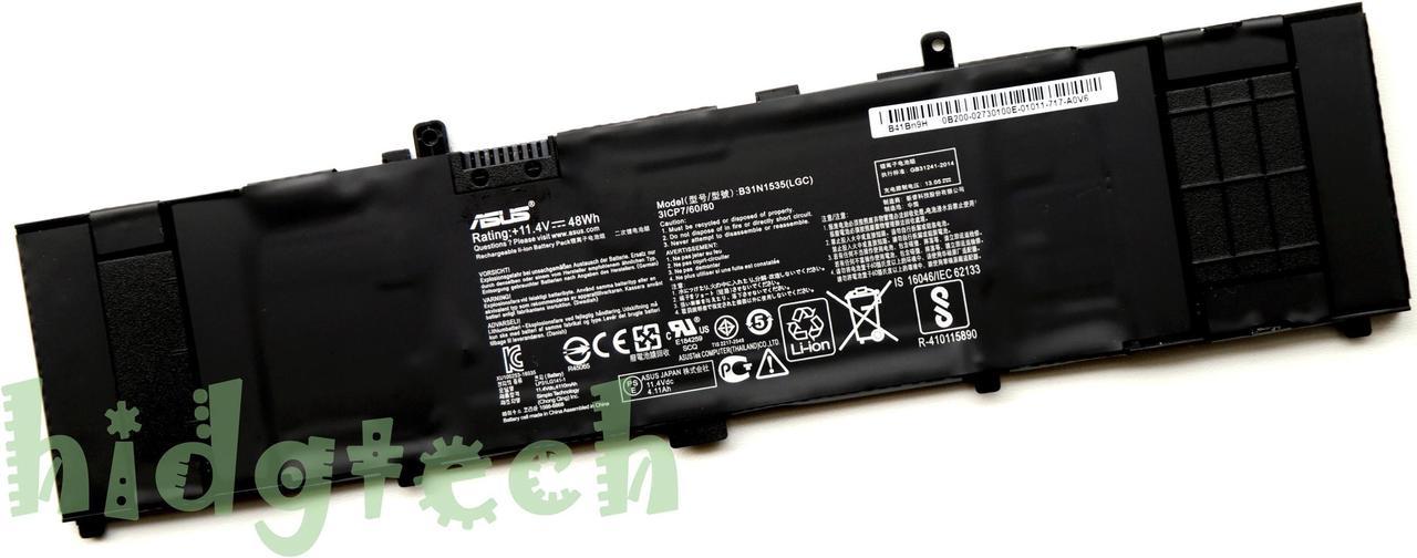 New Genuine B31N1535 Battery for Zenbook UX310 
 UX310UA UX310UQ UX410UA UX410UQ U4000UQ RX310U RX410U Series 3ICP7/60/81