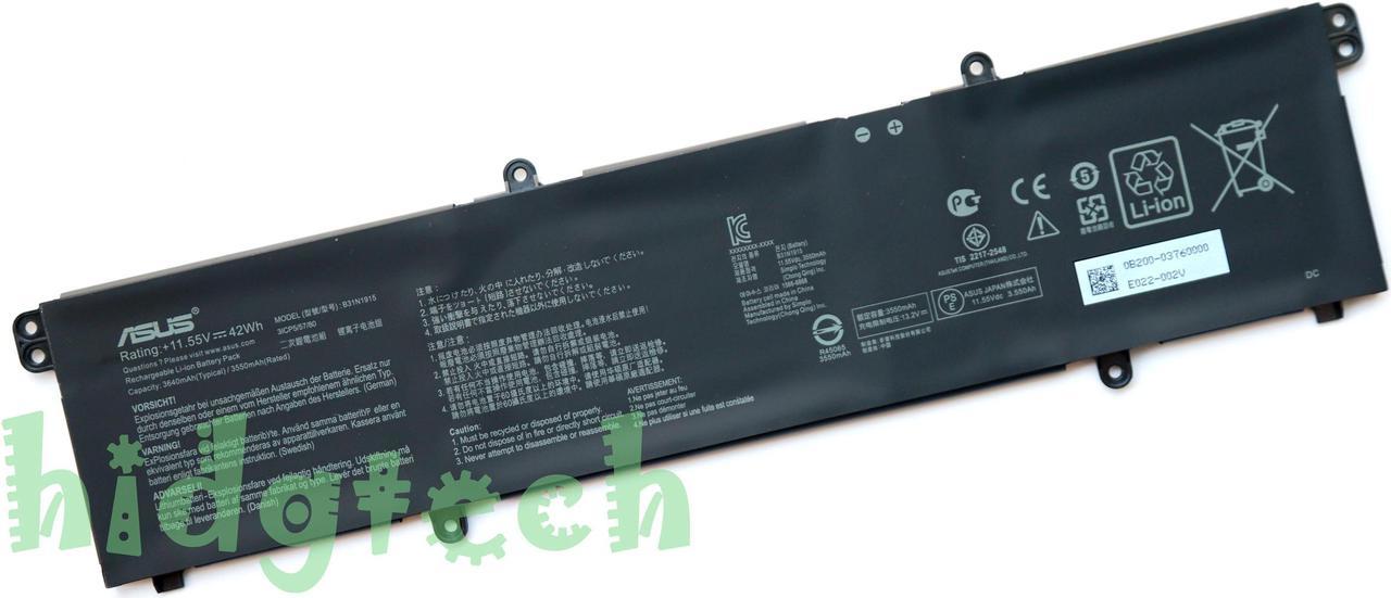 New Genuine B31N1915 Battery for EXPERTBook B1 BR1100CKA BR1100FKA  B1400CEAE B1500CEAE Series B200-03760000 31CP5/57/80