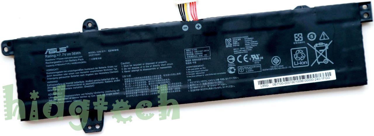 New Genuine C21N1618 Battery for VivoBook X402B E402BA F402BA F402B E402BP R417BA X402BP Series 2ICP7/49/91