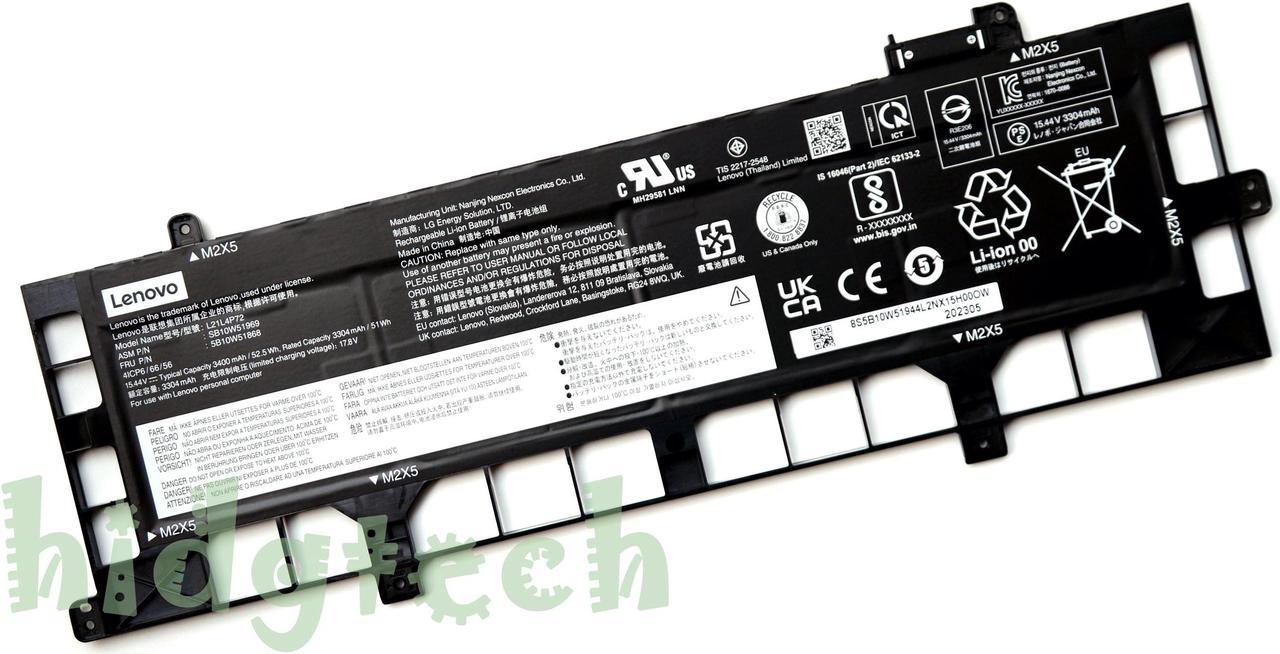 New Genuine L21D4P72 L21L4P72 Battery for ThinkPad P16s Gen 1 Series 41CP6/66/56