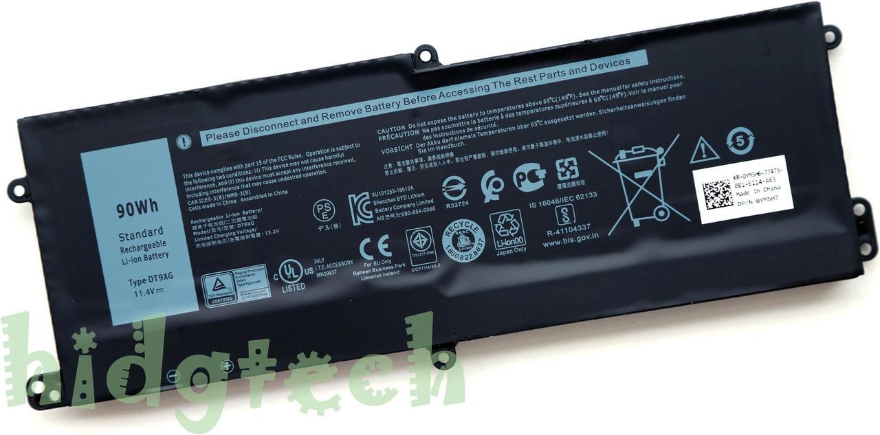 90Wh New Genuine DT9XG Battery for Alienware Area-51m R1 R2 ALWA51M-D1968W 07PWKV 31CP7/54/65-2