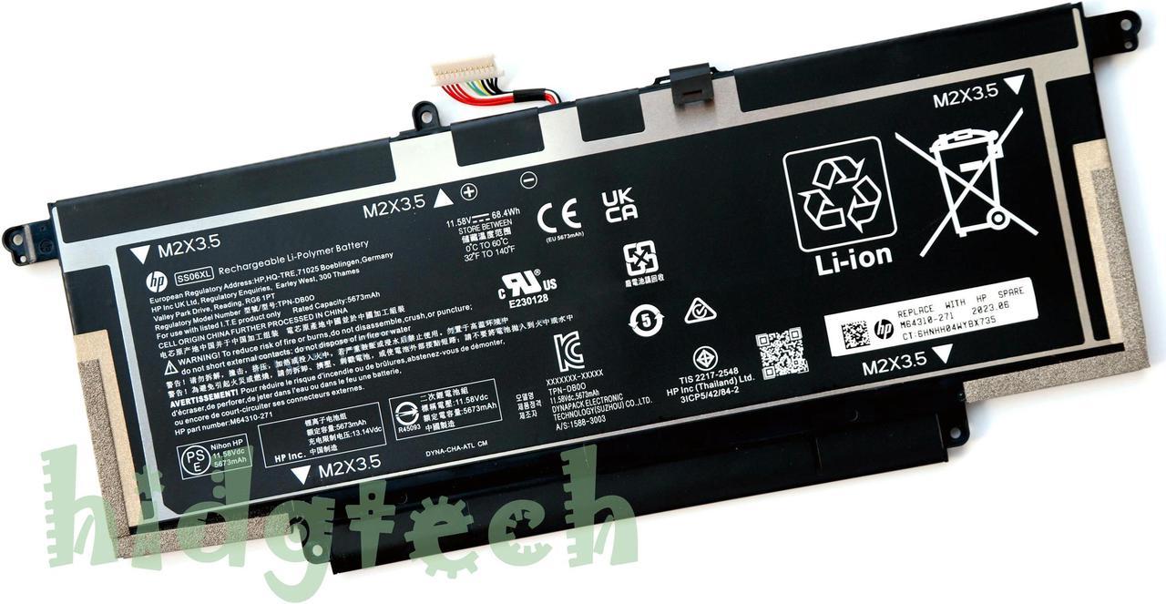 New Genuine SS06XL Battery for HPElite Dragonfly G3 Series HSN-I50C M73476-005 TPN-DB0O M64310-271 31CP5/42/84-2