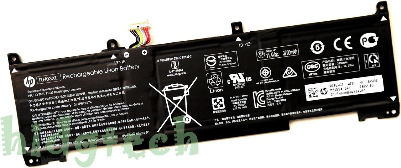 RH03XL New Genuine Battery for HPProBook 430 440 450 650 G8 Series HSTNN-IB9Q M01524-2B1 HSTNN-OB1T HSTNN-DB0B