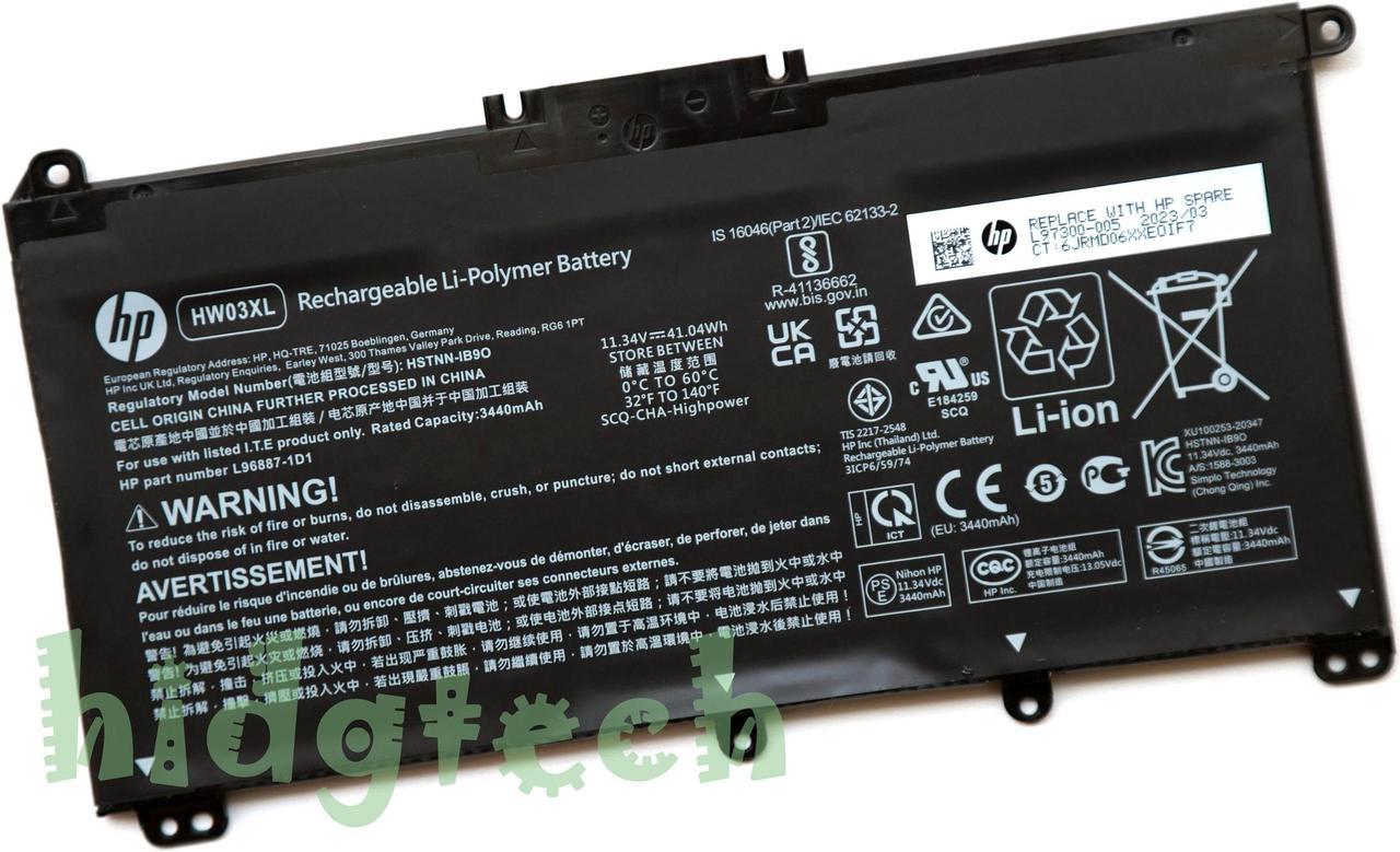 HW03XL New Genuine Battery for HPPavilion 15 15-EG 15-EH 17-CP 15-EG0067ST 15-EG0027OD Series HSTNN-IB90 L97300-005