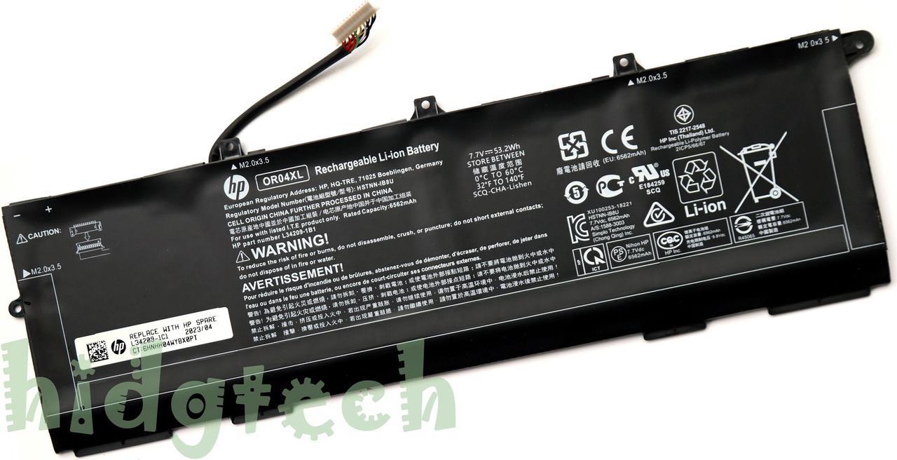 OR04XL New Genuine Battery for HPEliteBook X360 830 G5 G6 Series HSTNN-IB8U L34209-1C1