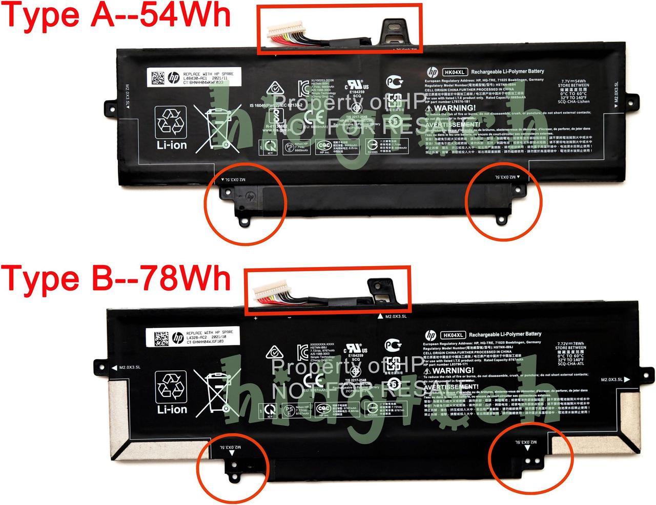 New Genuin HK04XL HK04054XL Battery For HPEliteBook X360 1030 1040 G7 G8 Series HSTNN-IB9H HSTNN-IB9J L82391-005 L82391-006