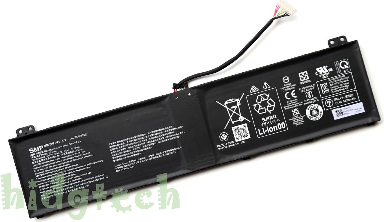 New Genuine AP21A7T AP21A8T Battery for AcerNitro 5 AN517-55 Predator Helios 300 PH315-55 PH317-56 55 Series AP21A5T KT0040G014