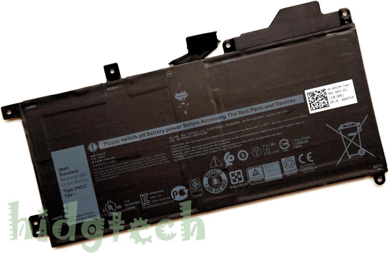 New Genuine 1FKCC 38Wh Laptop Battery for Latitude 7200 7210 2-in-1 Series 2ICP5/79/84