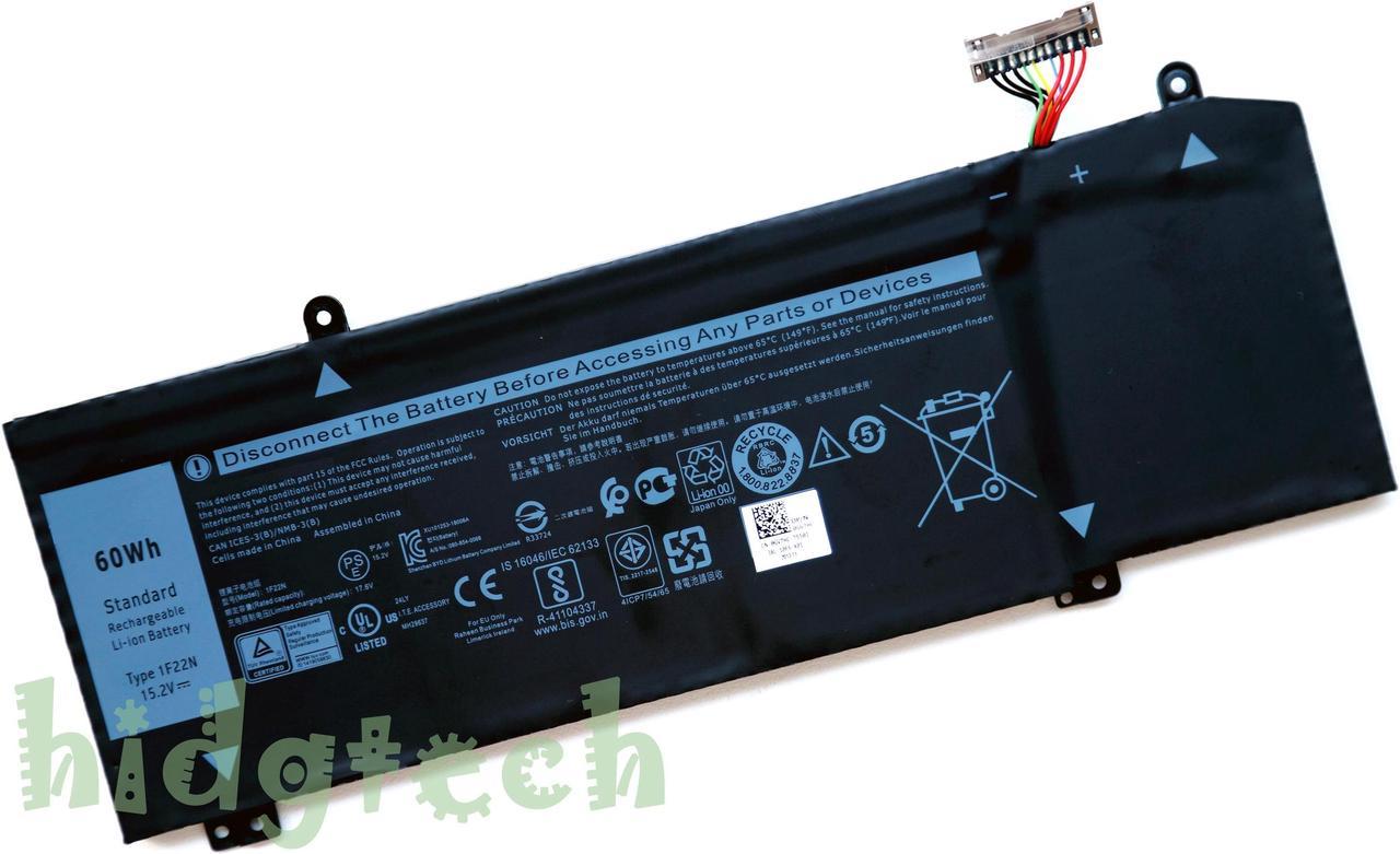 New Genuine 1F22N Battery For Alienw M15 2018 M17 G5 5590 G7 7590 7790 Series 8622M HYWXJ 41CP7/54/65