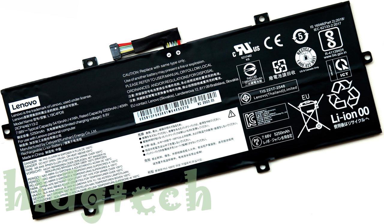 NEW Genuine L19C4PD8 L19M4PD8 Battery For LenovoYoga Duet 7-13IML05 2020 Series 5B10X87839 SB10X87837 SB10X87838 21CP4/46/113-2