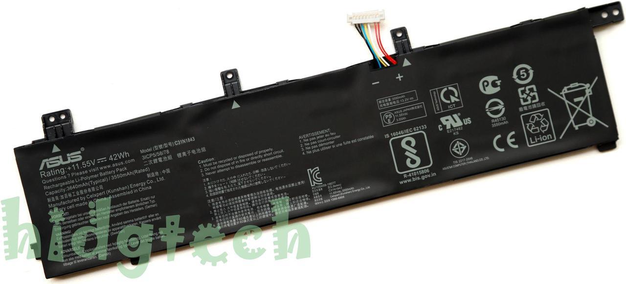 C31N1843 New Genuine Battery for AsusVivoBook S14 S432 S432F S432FA S432FL S532FA S532FL S15 S532 S532FA Series 3ICP5/58/78