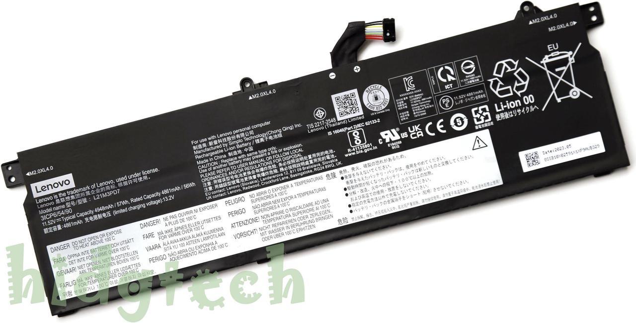 New Genuine L21C3PD7 L21M3PD7 Battery for LenovoThinkBook 16 G4+ ARA IAP SB11F09741