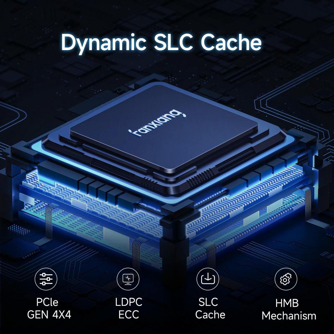 Alt view image 4 of 7 - fanxiang S660 M.2 2280 NVMe SSD 1TB PCIe 4.0 5000MB/s with Heatsink, TLC, Compatible with PS5, Laptop, PC Desktop, 700TBW