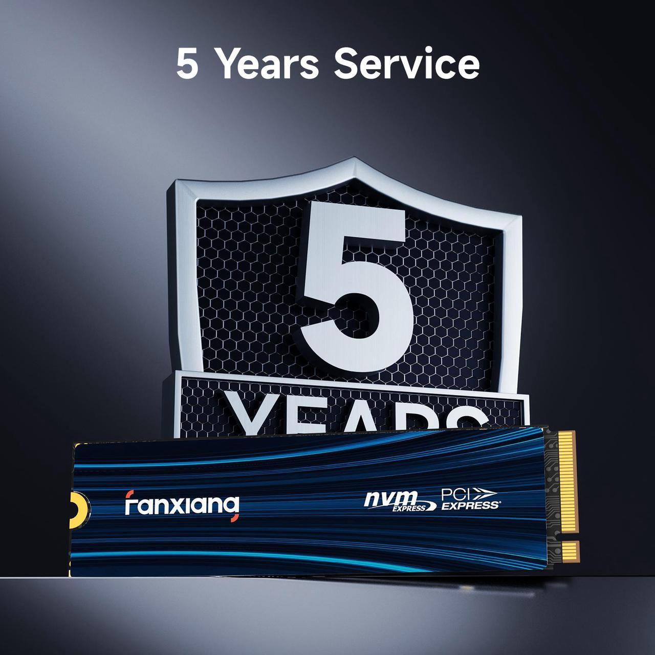 Alt view image 7 of 7 - Fanxiang SSD 2TB NVMe PCIe Gen 4.0 x 4 SSD PS5 Gaming M.2 2280, Up to 7300MB/s Compatible with PS5, Internal Solid State Drive for Playstation 5/PC/ Desktop /Laptop