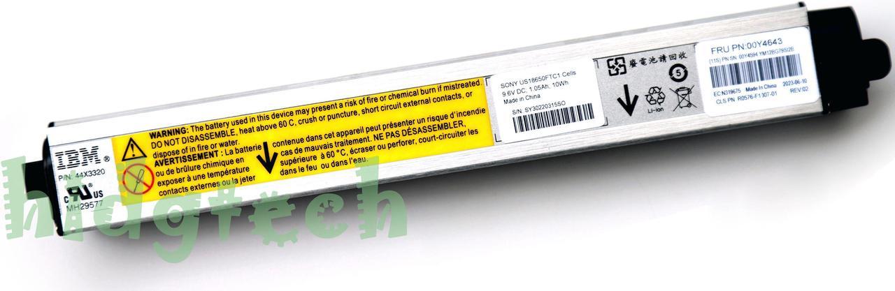 NEW Genuine 00Y4643 Battery for IBM V3700 V3500 Node Canister BBU 00Y4594, 90Y7689, 90Y7632 (2023 Year)