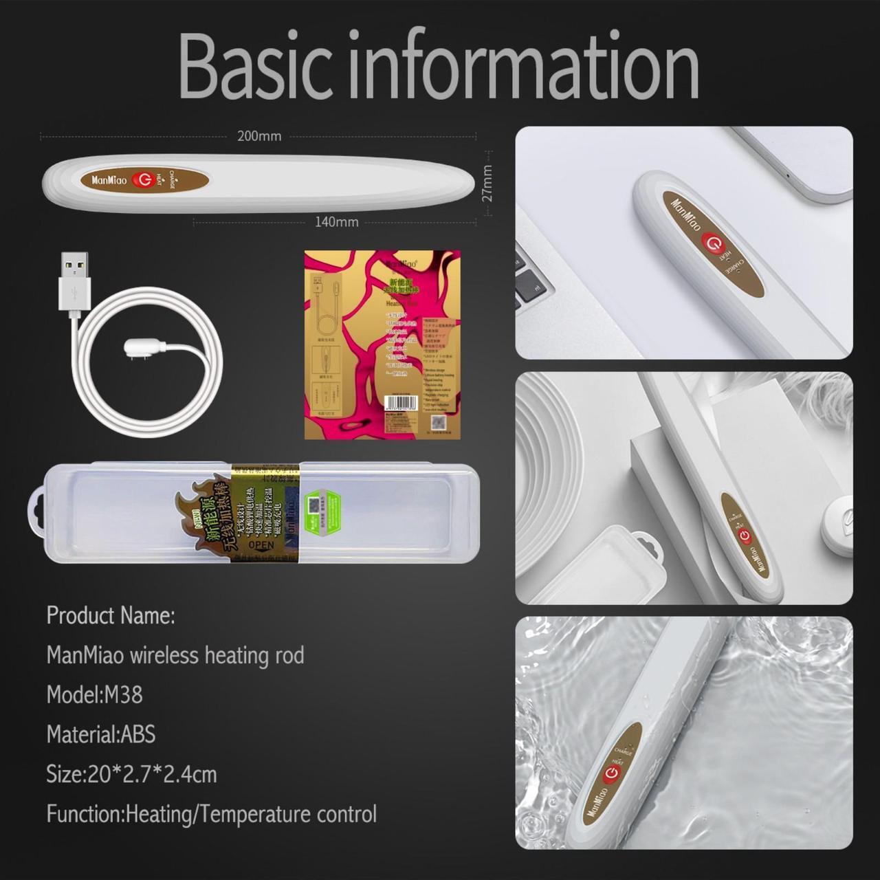 Alt view image 7 of 7 - Cordless Space Heater Warmer Heating Pad Accurate 46 Control Quickly Heating for Toys Tea Coffee & Water