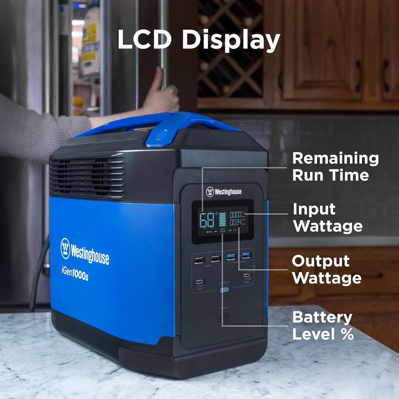 Alt view image 4 of 7 - 155Wh 150 Peak Watt Portable Power Station and Solar Generator, Pure Sine Wave AC Outlet, Backup Lithium Battery for Camping, Home, Travel, Indoor/Outdoor Use (Solar Panel Not Included)