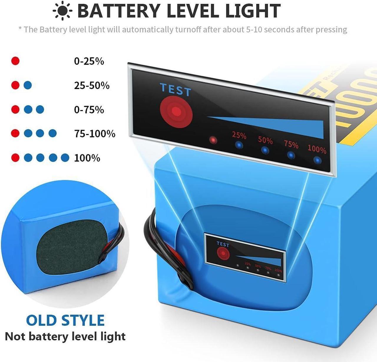 Alt view image 4 of 7 - 24V 10000mAh Ebike Battery, 24 Volt Electric Bike Lithium Battery with 29.4V 2A Charger and 15A BMS for 100W-500W