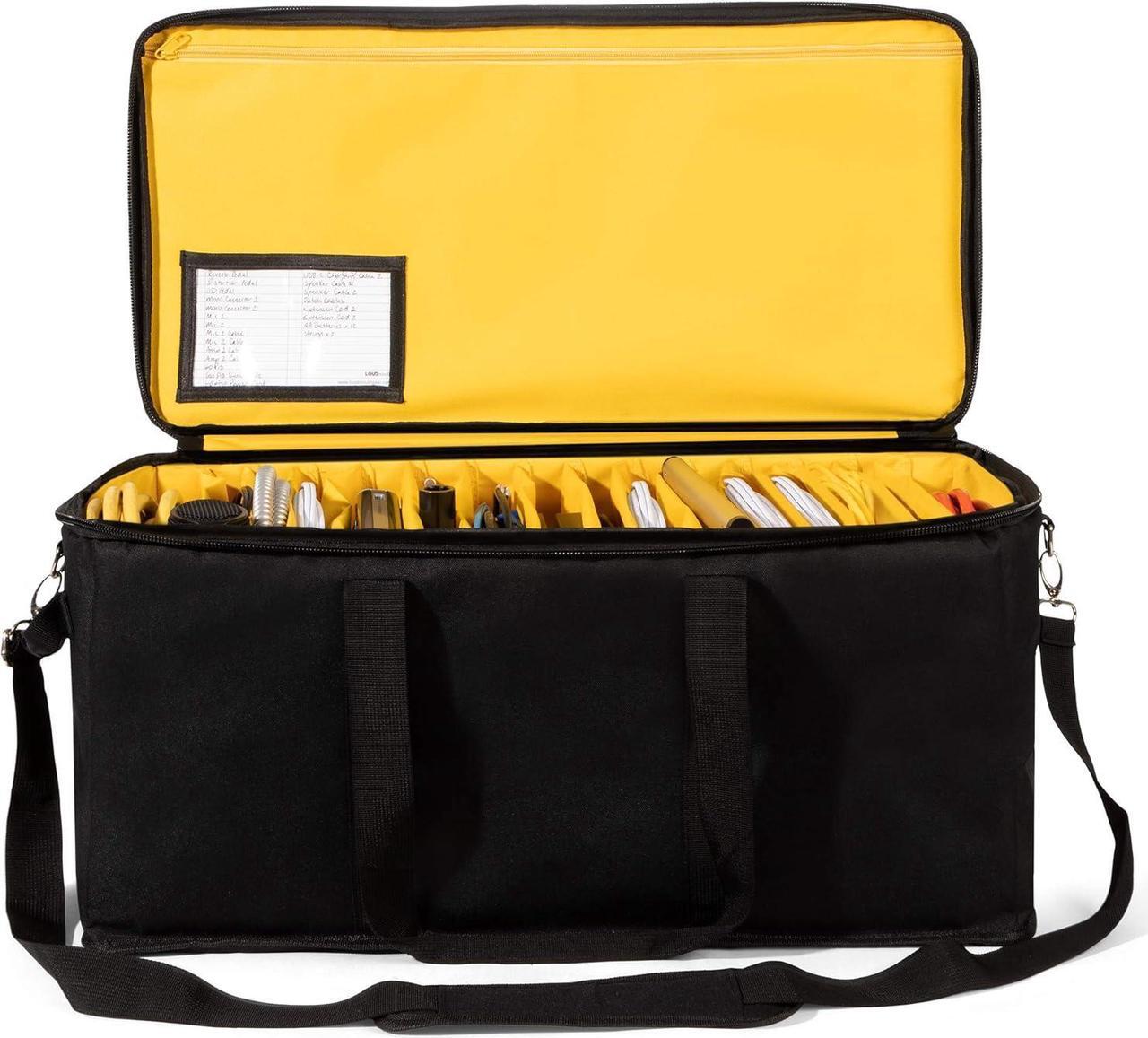 Alt view image 2 of 7 - Large Cable File Bag | Music Cord Organizer Case for Musician and DJ | Professional Durable Gig Bag for Sound Lighting Camera Gear Equipment and Accessories