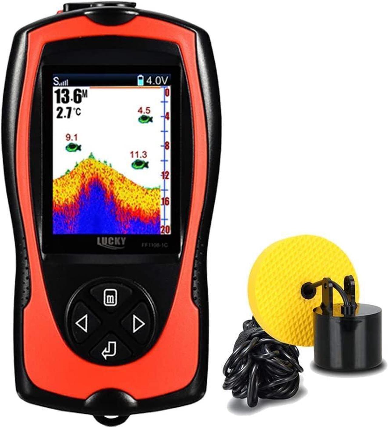 Main image of Portable Fish Finder Handheld Kayak Fish Finders Wired Fish Depth Finder Sonar Sensor Transducer for Boat Fishing Sea Fishing