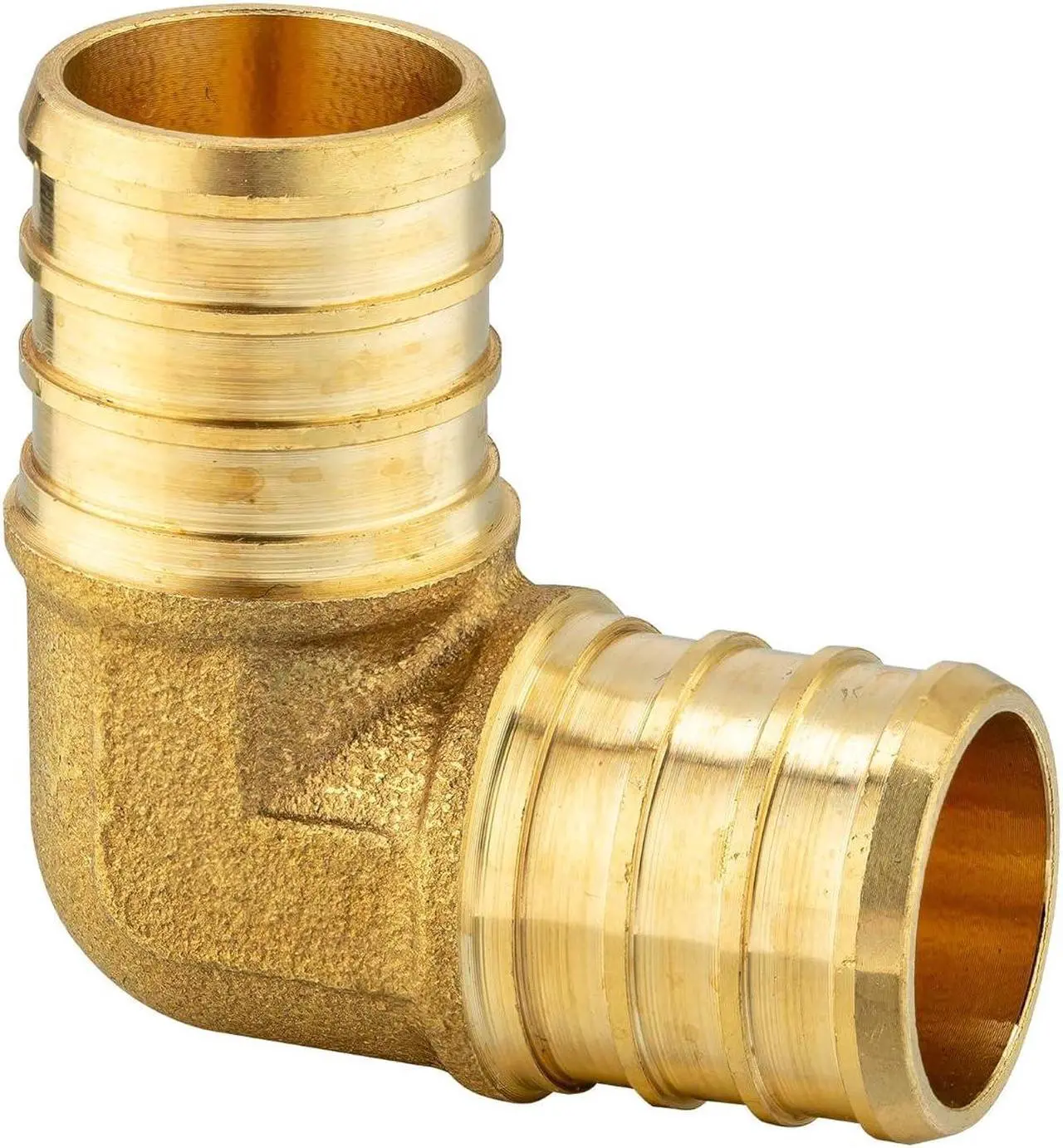 Alt view image 5 of 7 - (Pack of 45) EFIELD 3/4" Barb Pex Brass Crimp Fittings 15 Pieces each: Tee, Elbow and Coupling For Pex Tubing Connection, ASTM F1807