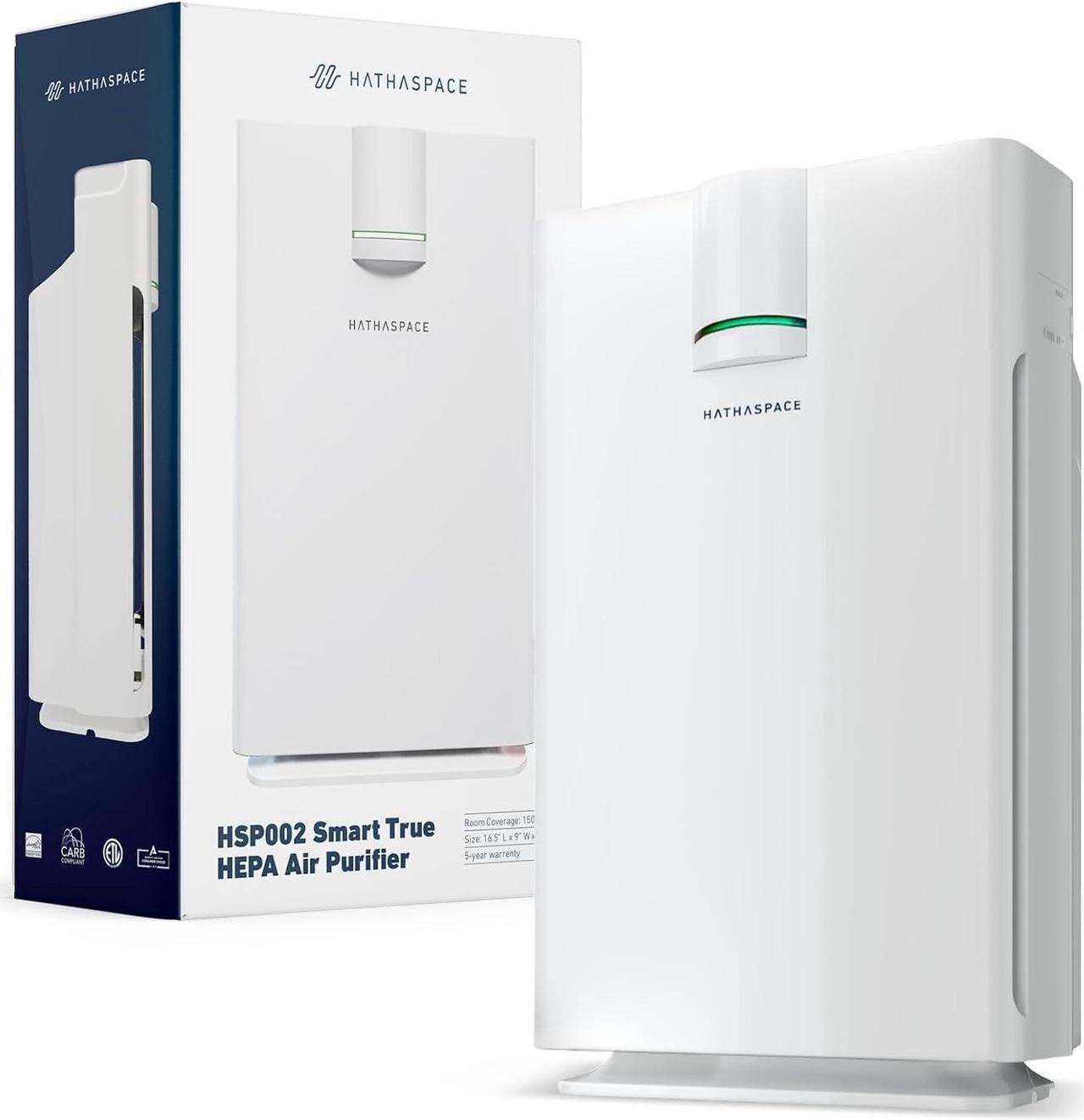 Main image of Smart Air Purifiers - True HEPA Air Purifier, Cleaner & Filter for Allergies, Smoke, Pets - Eliminator of 99.9% of Dust, Pet Hair, Odors - HSP002-1500 Sq. Ft.