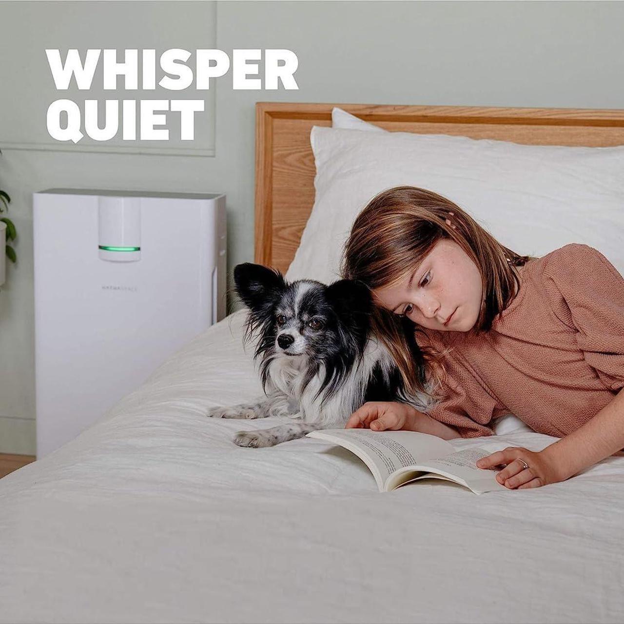Alt view image 6 of 7 - Smart Air Purifiers - True HEPA Air Purifier, Cleaner & Filter for Allergies, Smoke, Pets - Eliminator of 99.9% of Dust, Pet Hair, Odors - HSP002-1500 Sq. Ft.