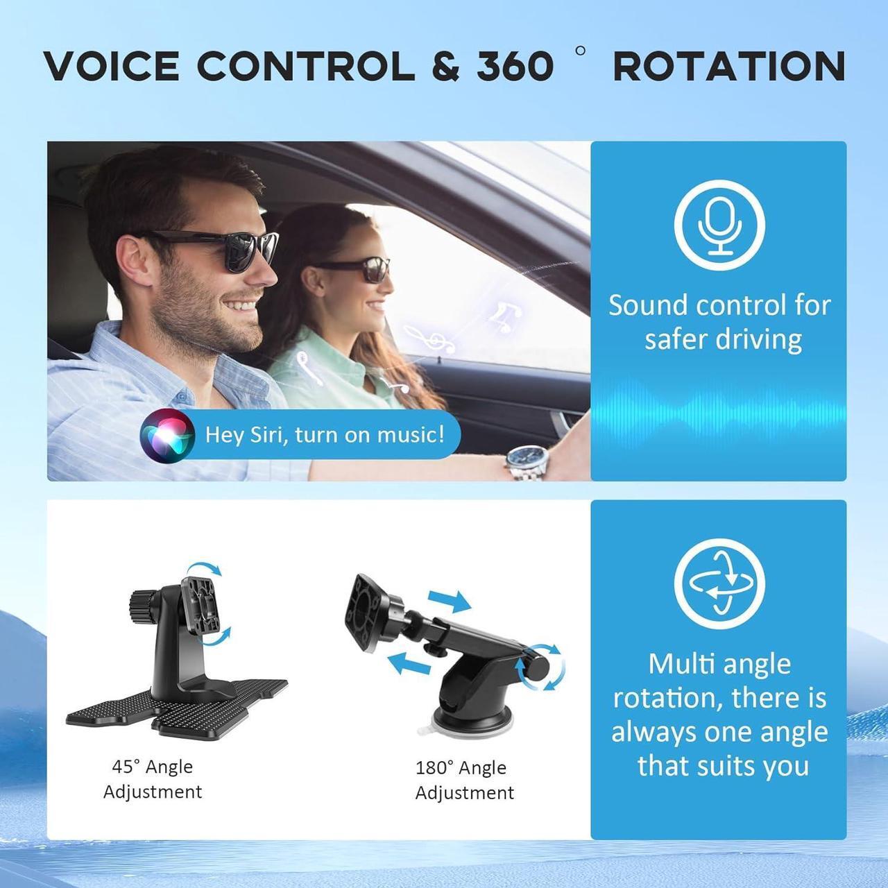 Alt view image 5 of 7 - Portable Carplay Screen for Car, 10.26" HD Car Tablet, Wireless Audio Receivers, IPS Carplay & Android Auto Touch Screen with 4K Dash Cam, GPS Navigation, Siri, AUX/FM, Mirror Link, Backup Camera