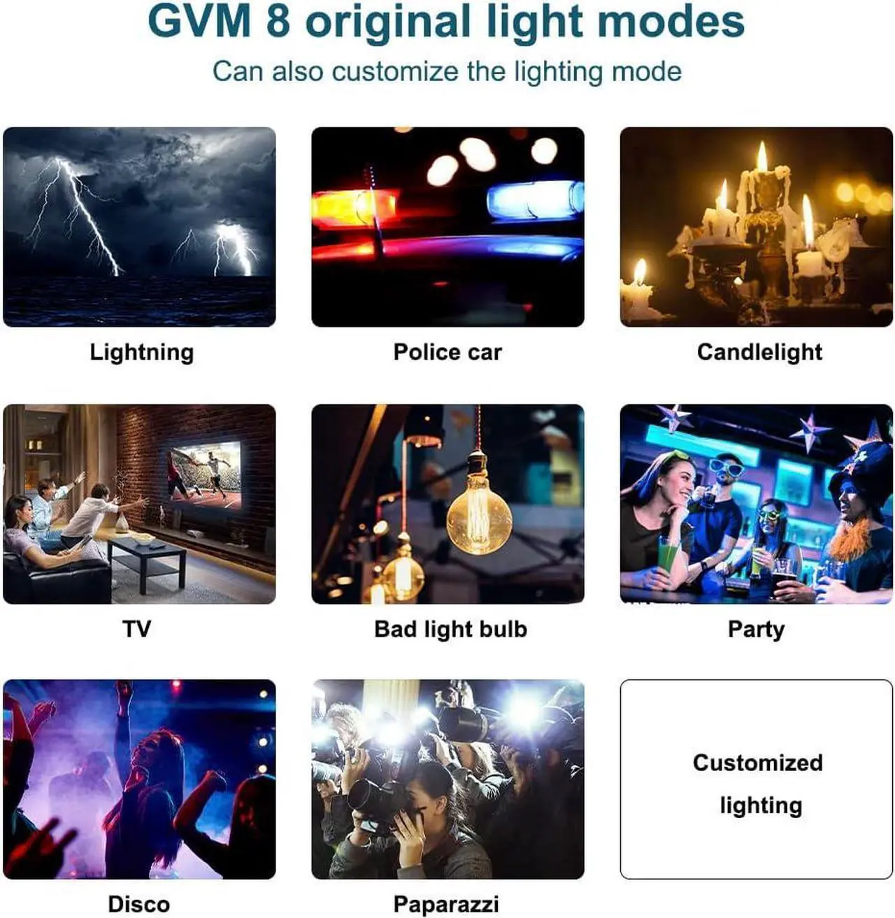 Alt view image 6 of 7 - 150W LED Video Light 2700K~7500K RGB Video Light Photography Studio Light Kit with Lantern Softbox & Stand, CRI97+TLCI97 with 8 Lighting Effects+Custom Effects for Outdoor Shoot YouTube Videos