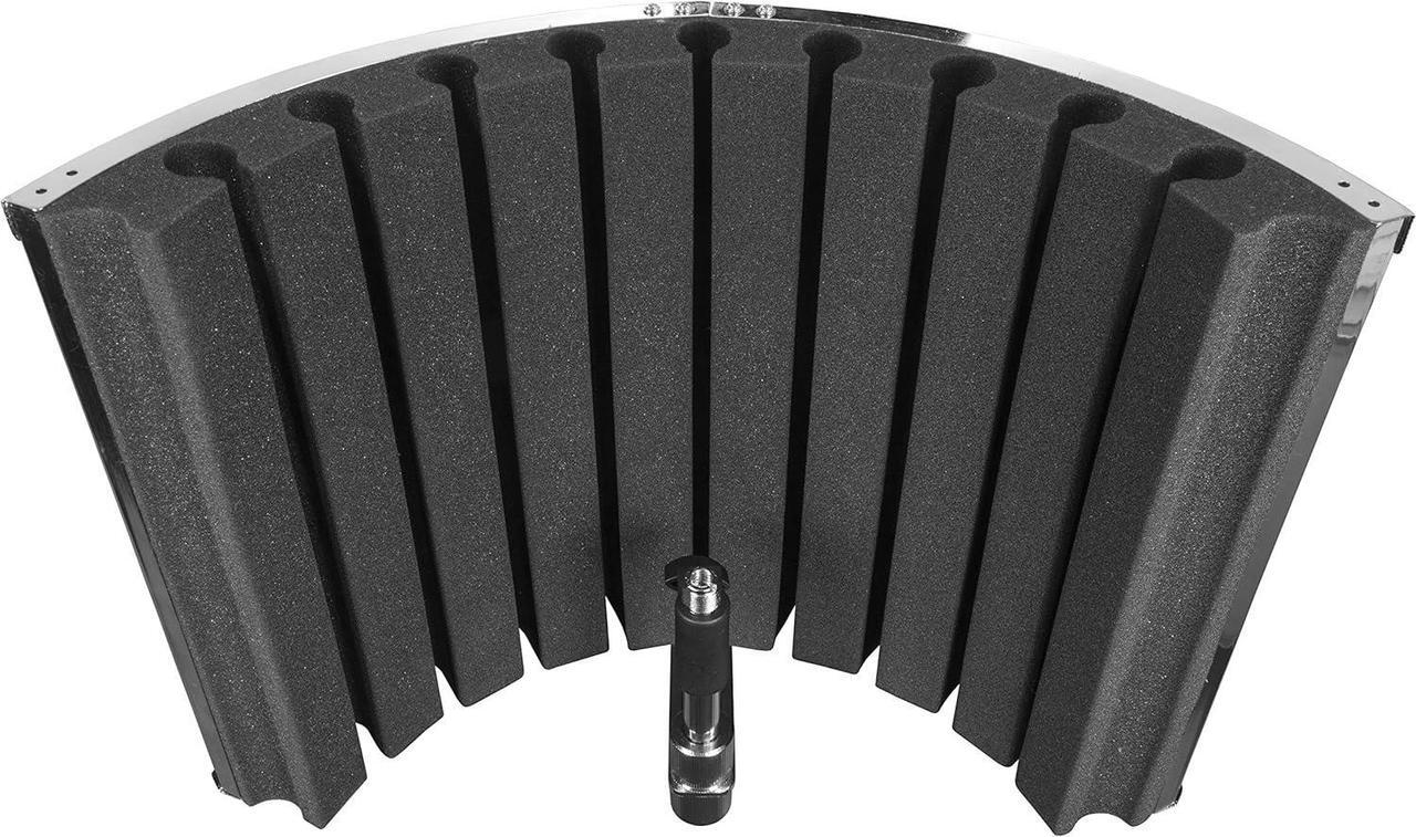 Alt view image 6 of 7 - Pro Audio RF-30 Studio Microphone Reflection Filter Isolation Shield Absorber Filter Vocal Isolation Booth with Lightweight Aluminum Panel, Thick Soundproofing Foams for Mic Stand
