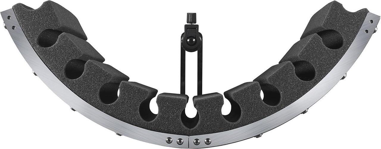Alt view image 7 of 7 - Pro Audio RF-30 Studio Microphone Reflection Filter Isolation Shield Absorber Filter Vocal Isolation Booth with Lightweight Aluminum Panel, Thick Soundproofing Foams for Mic Stand