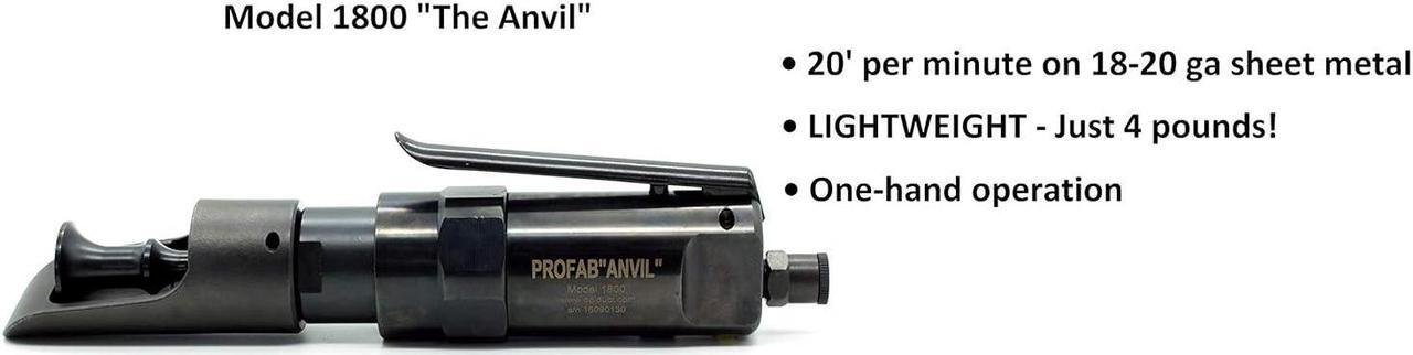 Alt view image 2 of 6 - Lock Air Hammer - Anvil Model 1800 HVAC Duct/Sheet Metal Tool