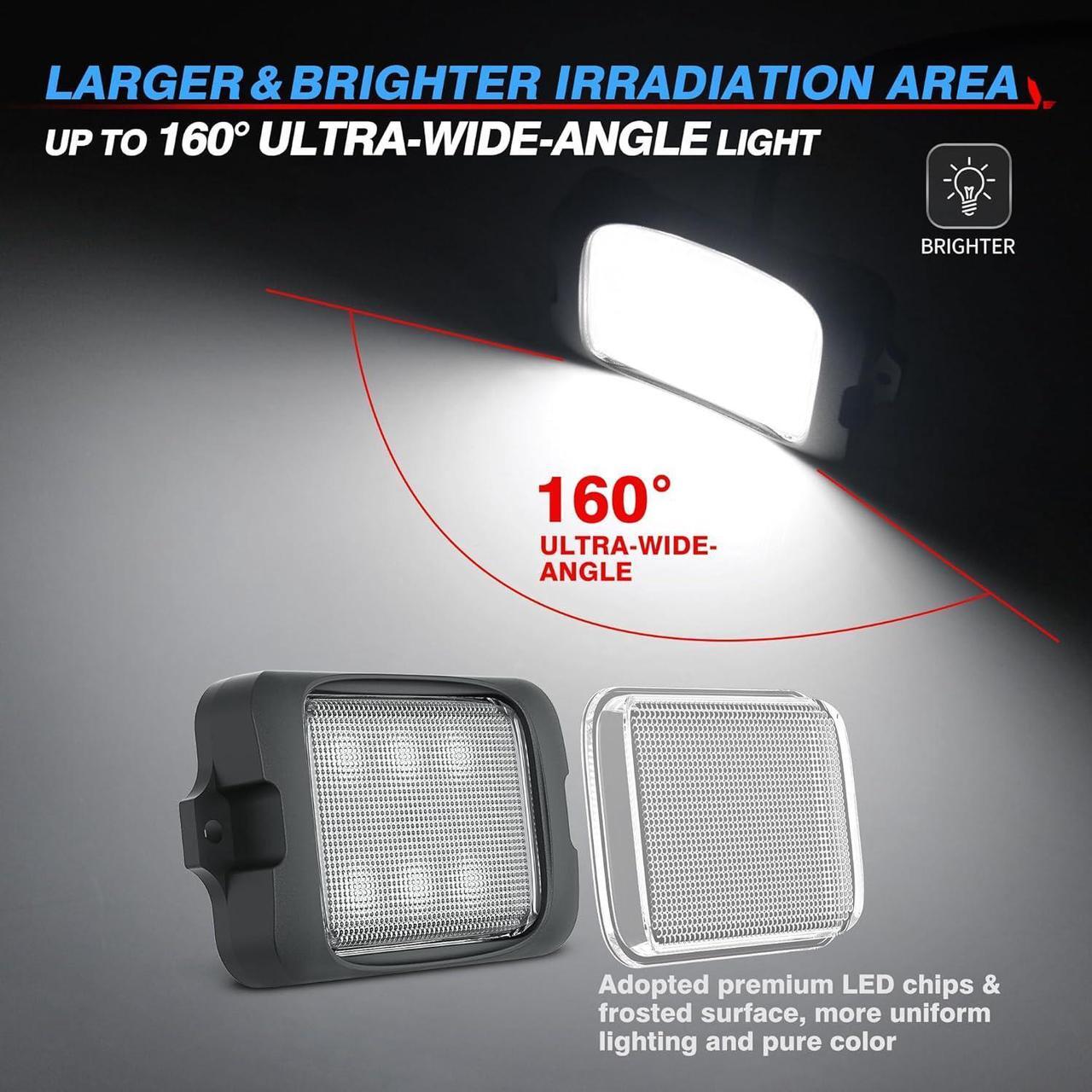 Alt view image 4 of 7 - C3 Extensible RGBW LED Rock Lights Kit - 20 Pods Wireless Control Multi-Color Neon Underglow Lights with Bluetooth APP & Control Box (Extensible Up to 32 Pods)