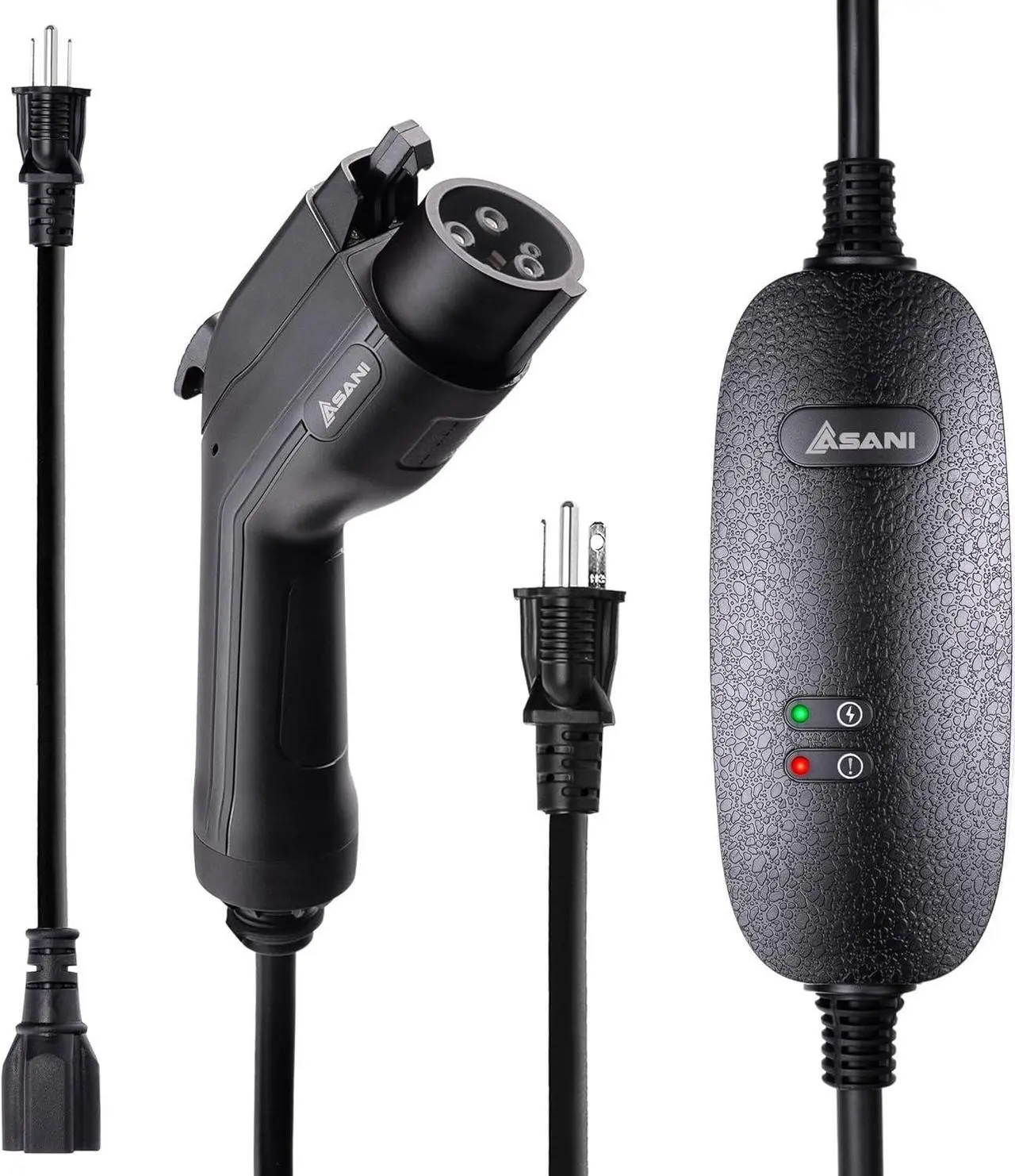 Main image of Level 1 & 2 EV Charger - 110-240V at 16 Amps - Portable Electric Vehicle EV Charger with NEMA 6-20 with NEMA 5-15 Adapter Plug for J1772 Electric Cars