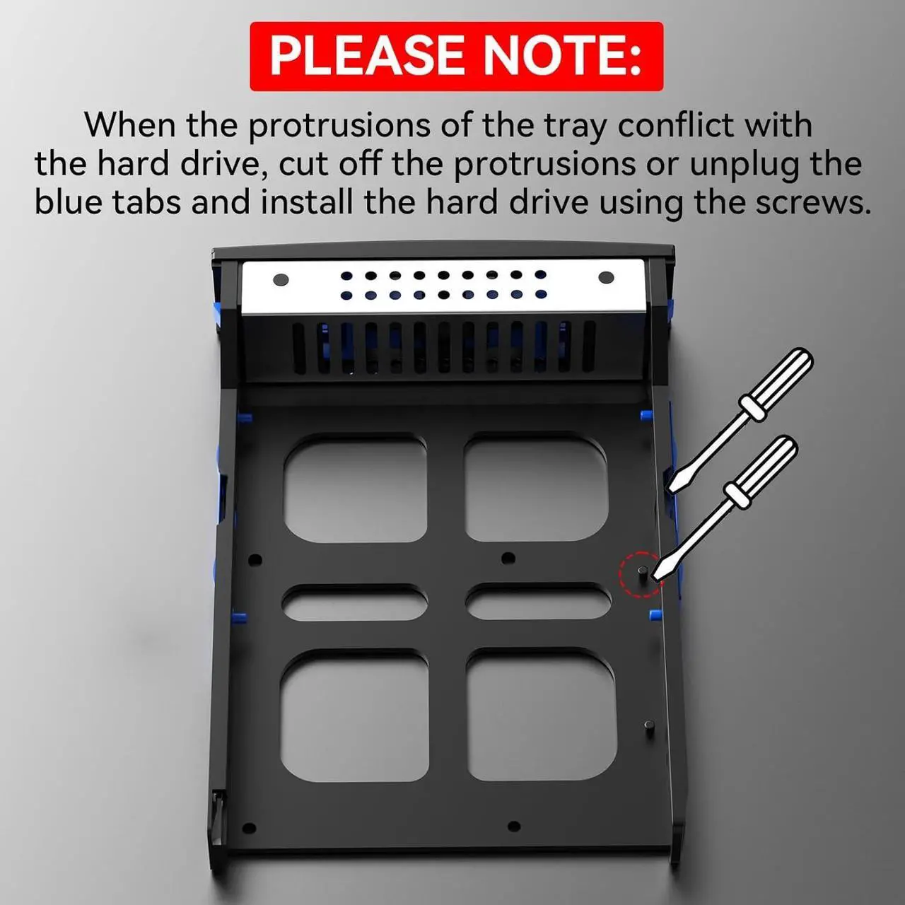 Alt view image 6 of 7 - 4 Bay Hard Drive Enclosure with Cooling Fan for 2.5/3.5&" SATA HDD/SSD with USB A/C 3.0eSATA Cable, 3.5 Hard Drive Reader Supports 72TB Capacity(NO RAID/NAS)