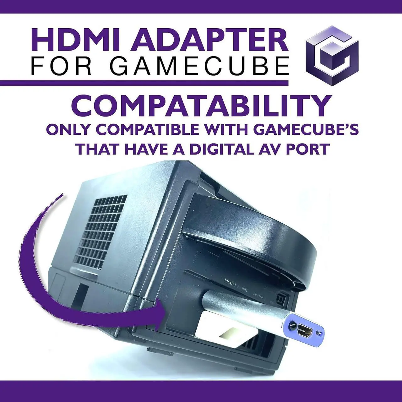 Alt view image 3 of 7 - HDMI Adapter Lead for The Nintendo Gamecube Running GCVideo Software. Supports 2X Line-Doubling and Includes Remote Control. A Simple Plug & Play Gamecube Adapter Solution by Kaico