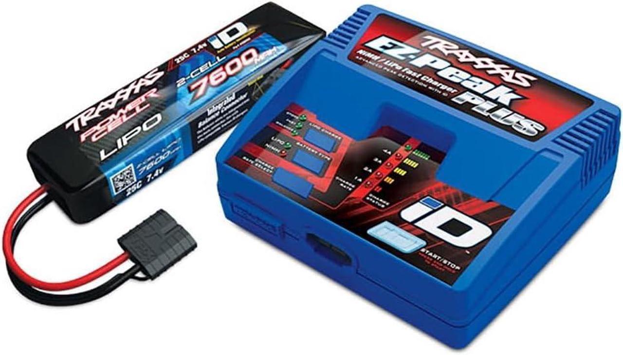 Main image of 2995 RC Car and Truck 7600mAh 7.4 Volt 2 Cell Performance LiPo Battery and EZ Peak Charger Completer Pack