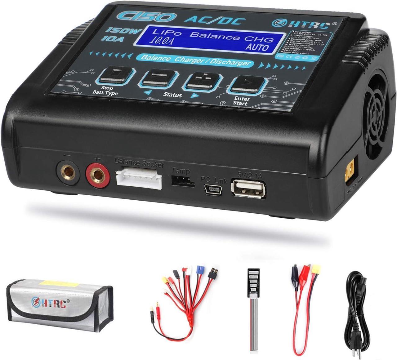 Main image of Battery Charger, 1S-6S RC Car Charger 150W Lipo Charger 10A Balance Charger Fast Charge Discharge Smart Charger for LiPo/Li-ion/LiFe Battery(1-6s) NiMH/NiCd (1-15s) RC Hobby Battery Charger